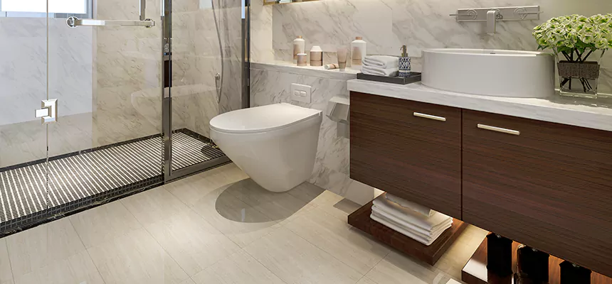 Burst Pipe Bathroom Cleanup in Sterling